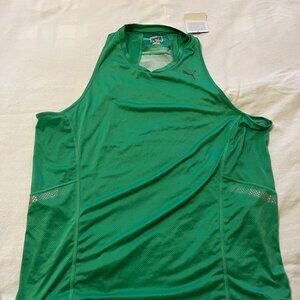 Green Puma Running Singlet